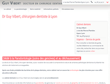 Tablet Screenshot of drvibert-dentiste-dechaussement-lyon.com